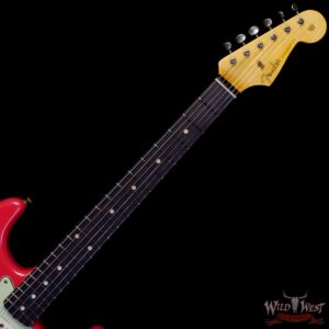Fender Custom Shop 1962 Stratocaster Hardtail Hand-Wound Pickups AAA Dark Rosewood Slab Board Relic Fiesta Red - Image 4