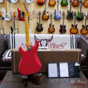Fender Custom Shop 1962 Stratocaster Hardtail Hand-Wound Pickups AAA Dark Rosewood Slab Board Relic Fiesta Red - Image 9