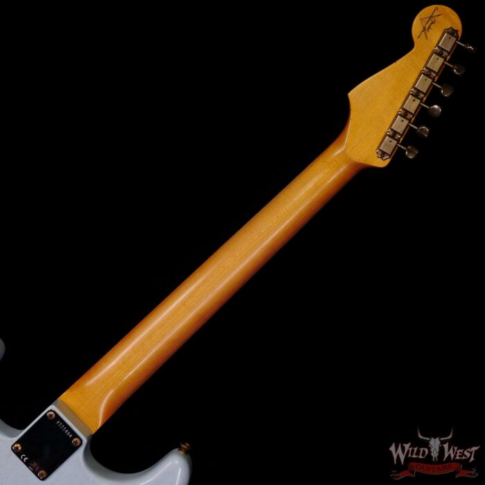 Fender Custom Shop 1962 Stratocaster Hardtail Hand-Wound Pickups AAA Dark Rosewood Slab Board Relic Sonic Blue 7.20 LBS - Image 5