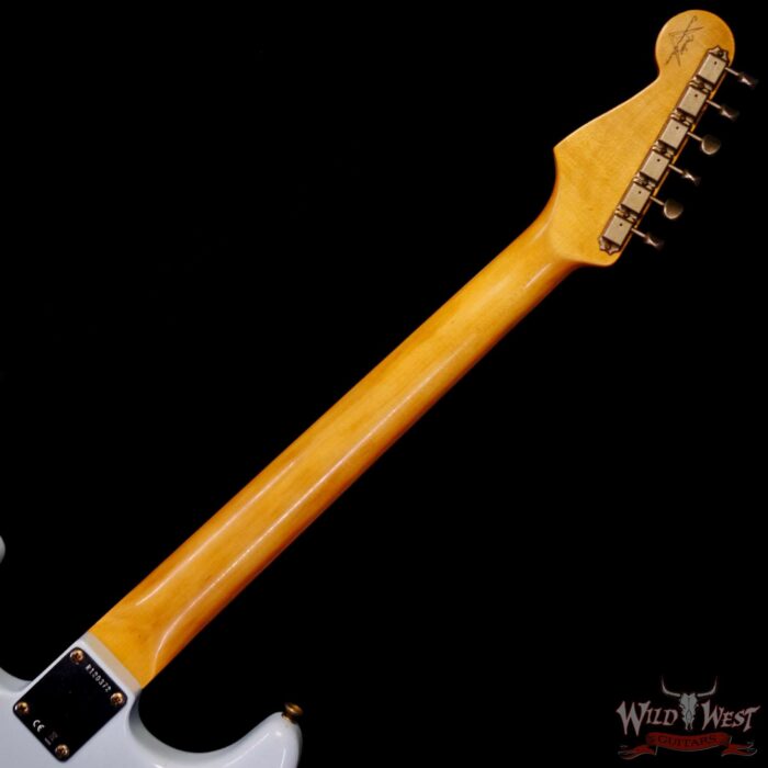 Fender Custom Shop 1962 Stratocaster Hardtail Hand-Wound Pickups AAA Dark Rosewood Slab Board Relic Sonic Blue - Image 5