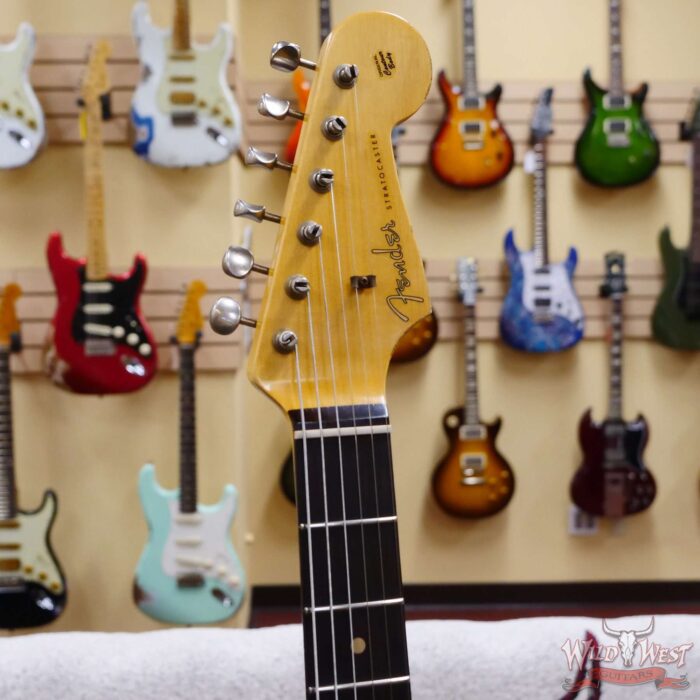 Fender Custom Shop 1962 Stratocaster Hardtail Hand-Wound Pickups AAA Dark Rosewood Slab Board Relic Surf Green 6.95 LBS - Image 7