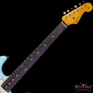 Fender Custom Shop 1962 Stratocaster Hardtail Hand-Wound Pickups AAA Dark Rosewood Slab Board Relic Surf Green 6.90 LBS - Image 4