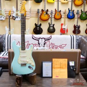 Fender Custom Shop 1962 Stratocaster Hardtail Hand-Wound Pickups AAA Dark Rosewood Slab Board Relic Surf Green 6.90 LBS - Image 6