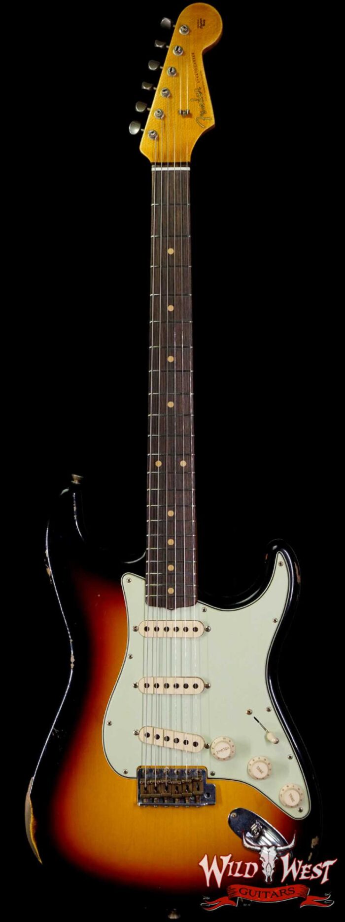 Fender Custom Shop 1962 Stratocaster Relic AAA Rosewood Board with Quartersawn Maple Neck 3 Tone Sunburst - Image 1