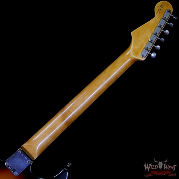 Fender Custom Shop 1962 Stratocaster Relic AAA Rosewood Board with Quartersawn Maple Neck 3 Tone Sunburst - Image 5