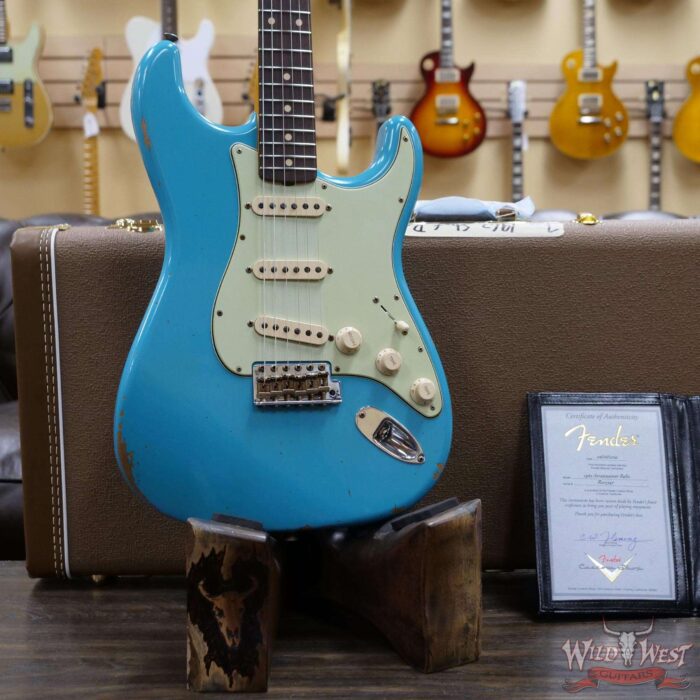 Fender Custom Shop 1962 Stratocaster Relic AAA Rosewood Board with Quartersawn Maple Neck Taos Turquoise - Image 8