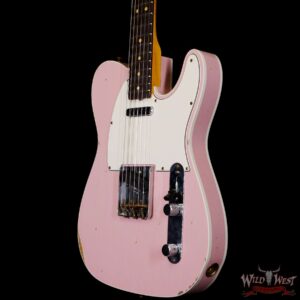 Fender Custom Shop 1962 Telecaster Custom Rosewood Slab Board Hand-Wound Pickups Relic Shell Pink 7.30 lbs - Image 2