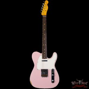 Fender Custom Shop 1962 Telecaster Custom Rosewood Slab Board Hand-Wound Pickups Relic Shell Pink 7.30 lbs - Image 3