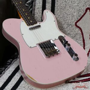 Fender Custom Shop 1962 Telecaster Custom Rosewood Slab Board Hand-Wound Pickups Relic Shell Pink 7.30 lbs - Image 6