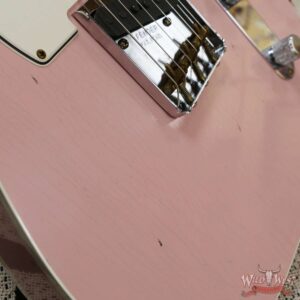 Fender Custom Shop 1962 Telecaster Custom Rosewood Slab Board Hand-Wound Pickups Relic Shell Pink 7.30 lbs - Image 7