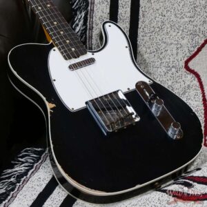 Fender Custom Shop 1962 Telecaster Custom Rosewood Slab Board Hand-Wound Pickups Relic Black - Image 8