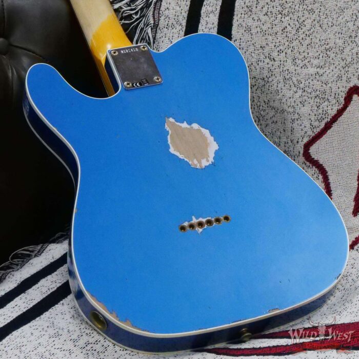 Fender Custom Shop 1962 Telecaster Custom Rosewood Slab Board Hand-Wound Pickups Relic Lake Placid Blue - Image 12