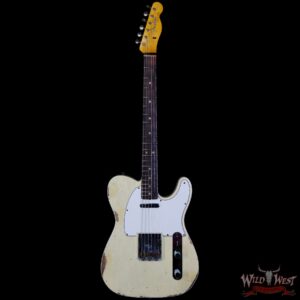 Fender Custom Shop 1962 Telecaster Custom Rosewood Slab Board Hand-Wound Pickups Heavy Relic Vintage White - Image 3