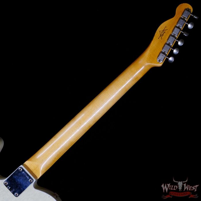 Fender Custom Shop 1962 Telecaster Custom Rosewood Slab Board Hand-Wound Pickups Heavy Relic Vintage White - Image 5