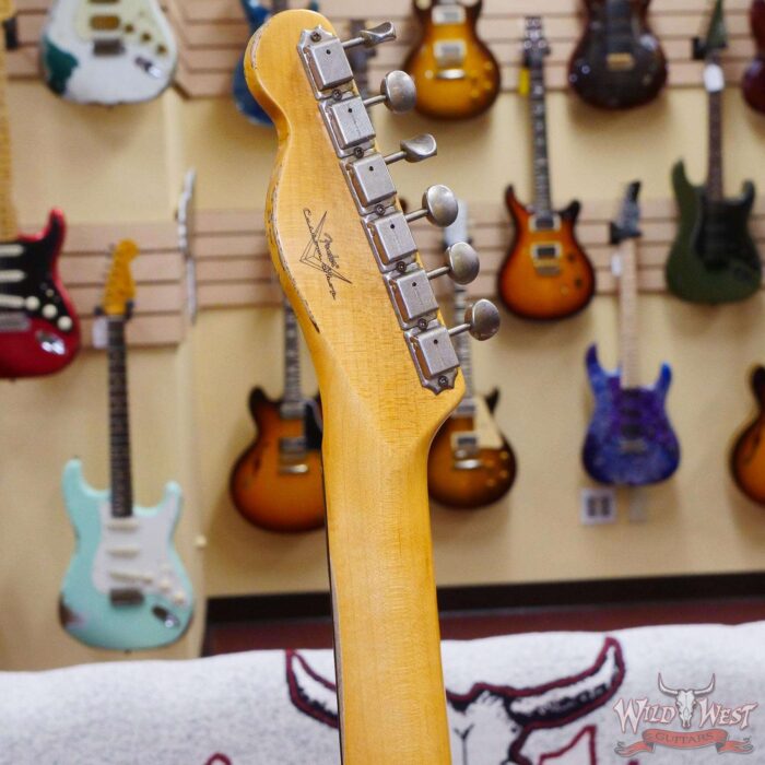 Fender Custom Shop 1962 Telecaster Custom Rosewood Slab Board Hand-Wound Pickups Heavy Relic Vintage White - Image 11