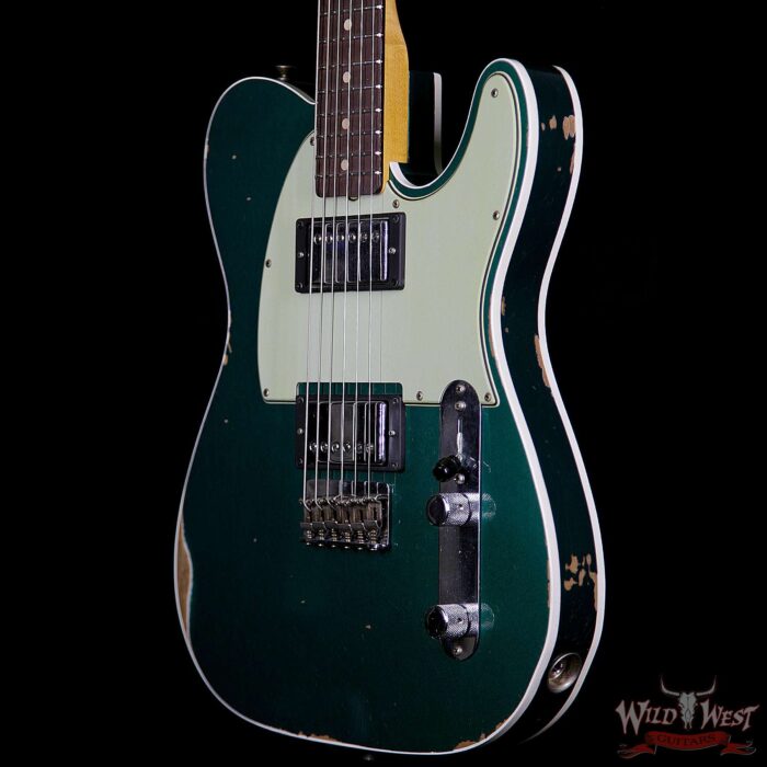 Fender Custom Shop 1962 Telecaster Custom Relic HH EVH Pickups Rosewood Fingerboard British Racing Green - Image 2