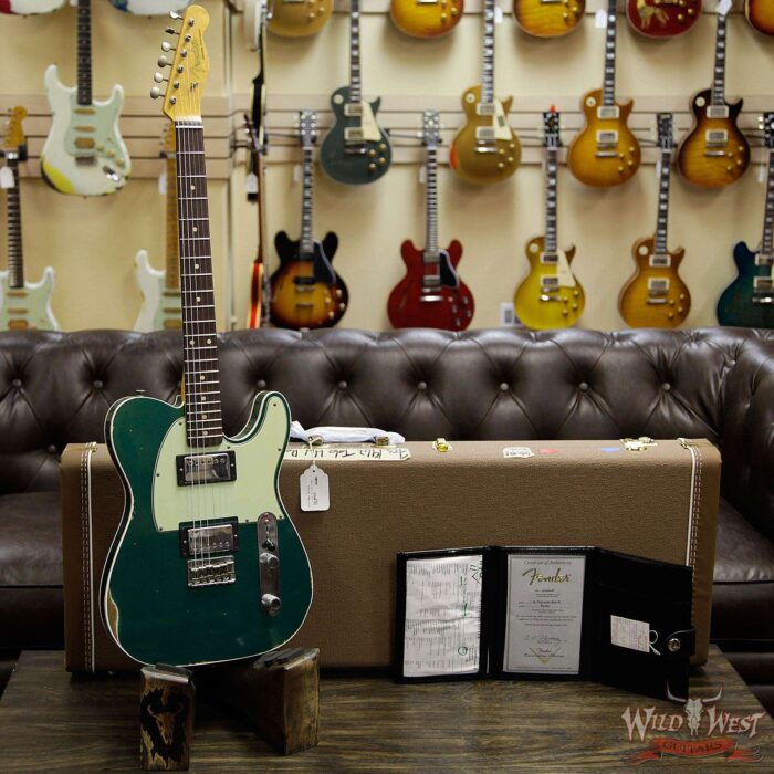 Fender Custom Shop 1962 Telecaster Custom Relic HH EVH Pickups Rosewood Fingerboard British Racing Green - Image 11