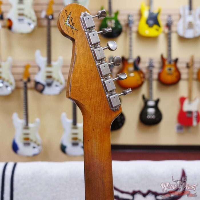 Fender Custom Shop Limited Edition 1963 Stratocaster Hand-Wound Pickups Roasted Maple Neck Relic 3-Color Sunburst - Image 10