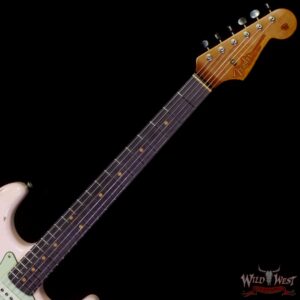 Fender Custom Shop Limited Edition 1963 63’ Stratocaster Roasted Quartersawn Maple Neck Relic Super Faded Aged Shell Pink 7.65 LBS - Image 4