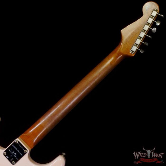 Fender Custom Shop Limited Edition 1963 63’ Stratocaster Roasted Quartersawn Maple Neck Relic Super Faded Aged Shell Pink 7.65 LBS - Image 5