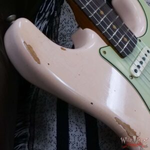 Fender Custom Shop Limited Edition 1963 63’ Stratocaster Roasted Quartersawn Maple Neck Relic Super Faded Aged Shell Pink 7.65 LBS - Image 9