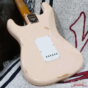 Fender Custom Shop Limited Edition 1963 63’ Stratocaster Roasted Quartersawn Maple Neck Relic Super Faded Aged Shell Pink 7.65 LBS - Image 12