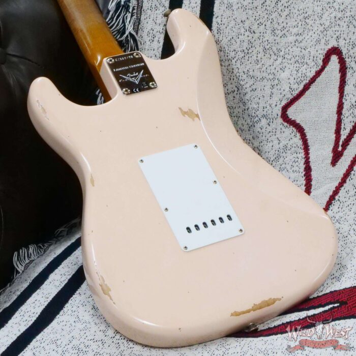 Fender Custom Shop Limited Edition 1963 63’ Stratocaster Roasted Quartersawn Maple Neck Relic Super Faded Aged Shell Pink 7.65 LBS - Image 12