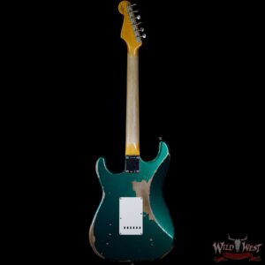 Fender Custom Shop 1963 Stratocaster AAA Rosewood Fingerboard Heavy Relic British Racing Green - Image 5