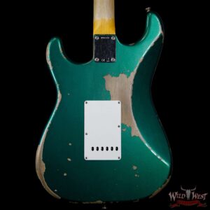 Fender Custom Shop 1963 Stratocaster AAA Rosewood Fingerboard Heavy Relic British Racing Green - Image 6