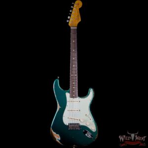 Fender Custom Shop 1963 Stratocaster AAA Rosewood Fingerboard Heavy Relic British Racing Green - Image 4