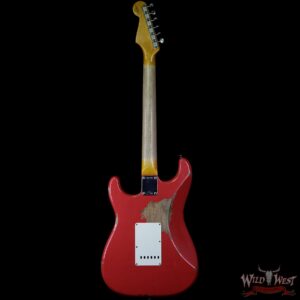 Fender Custom Shop 1963 Stratocaster AAA Rosewood Fingerboard Heavy Relic Fiesta Red - Image 5