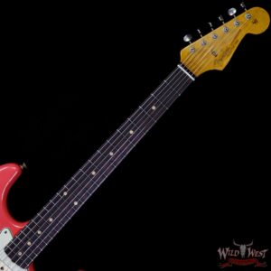 Fender Custom Shop 1963 Stratocaster AAA Rosewood Fingerboard Heavy Relic Fiesta Red - Image 8