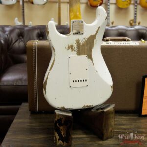 Fender Custom Shop 1963 Stratocaster Heavy Relic AAA Rosewood Fingerboard Olympic White - Image 14