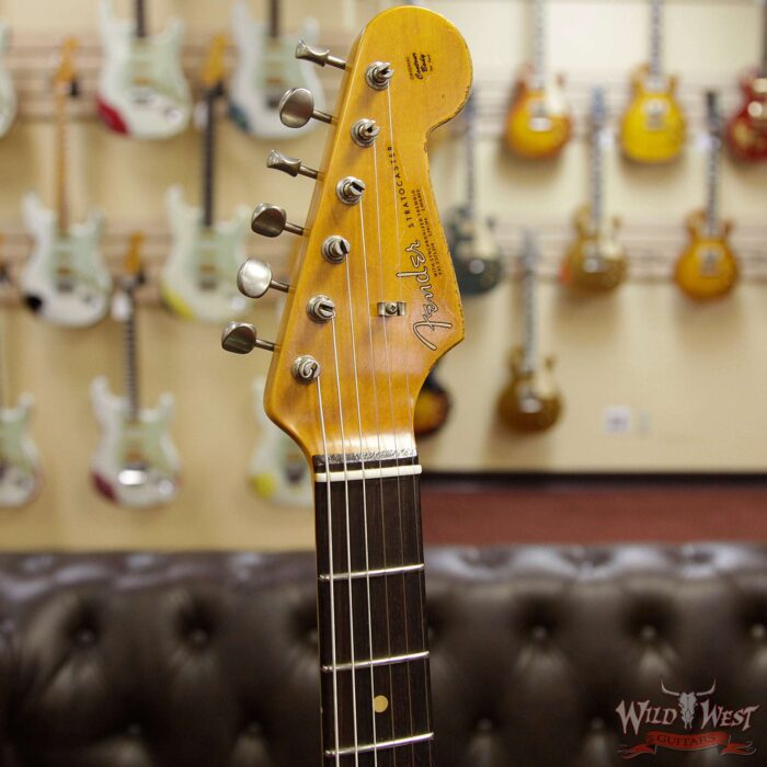 Fender Custom Shop 1963 Stratocaster Heavy Relic AAA Rosewood Fingerboard Surf Green - Image 7