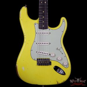 Fender Custom Shop Collection 1963 Stratocaster Relic Dark AAA Rosewood Fretboard Graffiti Yellow - Image 3