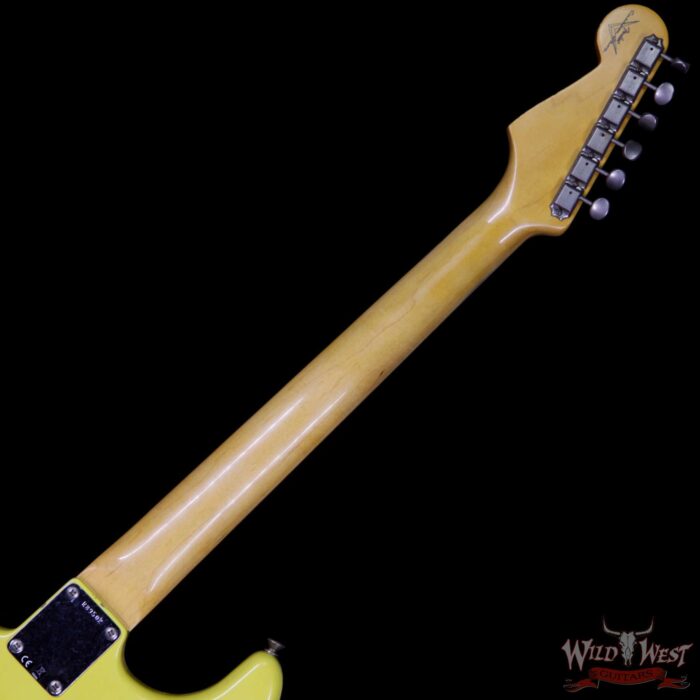 Fender Custom Shop Collection 1963 Stratocaster Relic Dark AAA Rosewood Fretboard Graffiti Yellow - Image 11