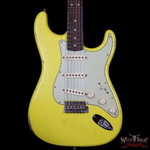 Fender Custom Shop 1963 Stratocaster Relic Rosewood Fretboard Graffiti Yellow - Image 3