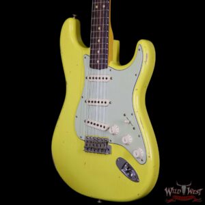 Fender Custom Shop 1963 Stratocaster Relic Rosewood Fretboard Graffiti Yellow - Image 2
