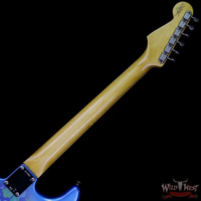 Fender Custom Shop 1963 Stratocaster Relic 63 Reissue AAA Rosewood Fingerboard Blue Flower - Image 10