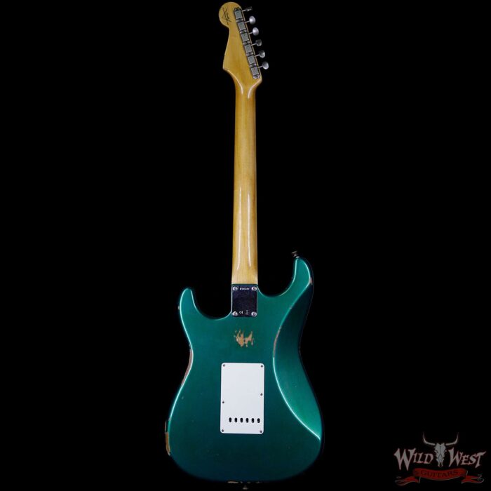 Fender Custom Shop 1963 Stratocaster Relic Rosewood Fingerboard British Racing Green - Image 6