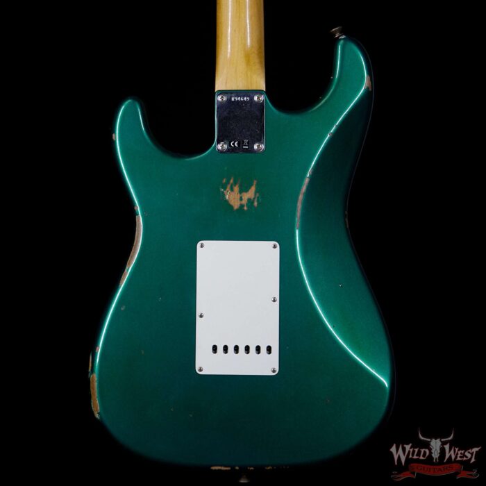Fender Custom Shop 1963 Stratocaster Relic Rosewood Fingerboard British Racing Green - Image 7