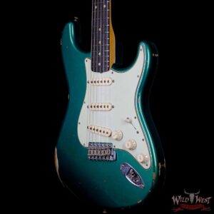 Fender Custom Shop 1963 Stratocaster Relic Rosewood Fingerboard British Racing Green - Image 2
