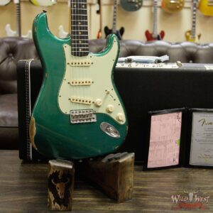 Fender Custom Shop 1963 Stratocaster Relic Rosewood Fingerboard British Racing Green - Image 14