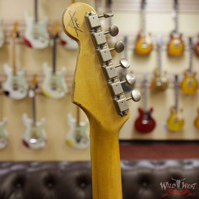 Fender Custom Shop 1963 Stratocaster Relic Rosewood Fingerboard British Racing Green - Image 10