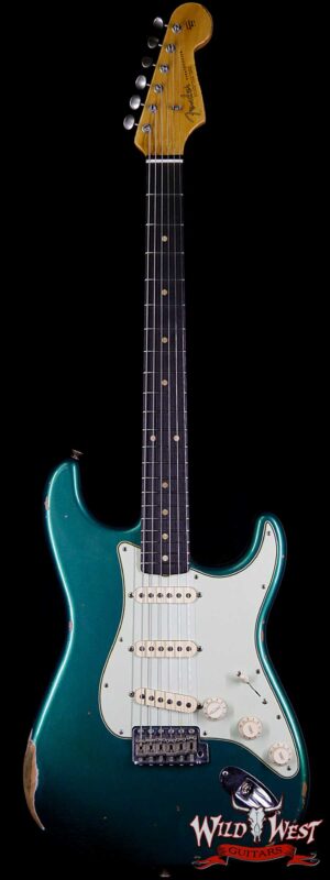 Fender Custom Shop 1963 Stratocaster Relic Rosewood Fingerboard British Racing Green
