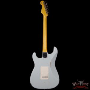 Fender Custom Shop 1963 Stratocaster Relic Rosewood Fretboard Sonic Blue - Image 6