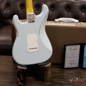Fender Custom Shop 1963 Stratocaster Relic Rosewood Fretboard Sonic Blue - Image 15