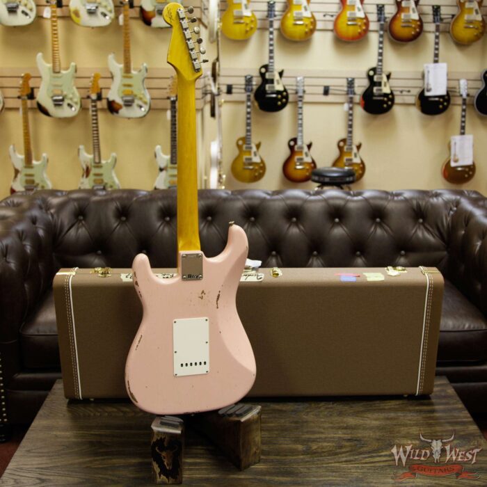 Fender Custom Shop 1963 Stratocaster Relic Rosewood Fretboard Shell Pink - Image 14