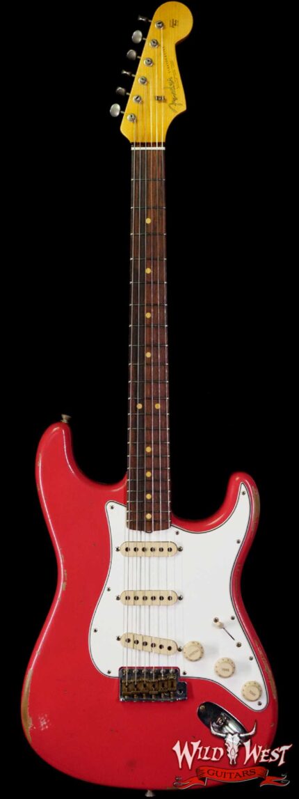 Fender Custom Shop 1963 Stratocaster Relic AAA Rosewood Board with Quartersawn Maple Neck Fiesta Red