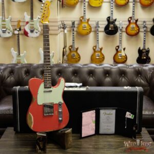 Fender Custom Shop 1963 Telecaster Heavy Relic AAA Rosewood Fingerboard Fiesta Red - Image 11